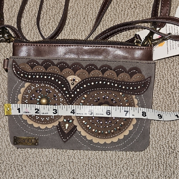 NWT Adjustable and Convertible Chala Brown Bag with Owl Accent - Picture 5 of 12